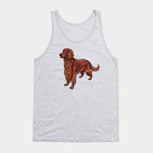 Irish Red Setter Dog Tank Top